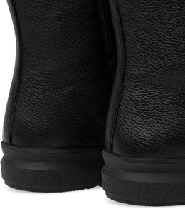 Женские черные полусапоги Romer (Натуральный мех)