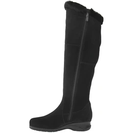 Женские черные ботфорты Janita (Натуральный мех)