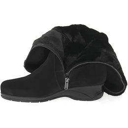 Женские черные ботфорты Janita (Натуральный мех)