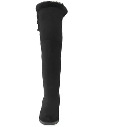 Женские черные ботфорты Janita (Натуральный мех)
