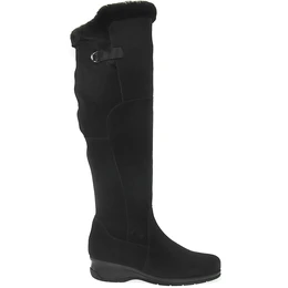 Женские черные ботфорты Janita (Натуральный мех)