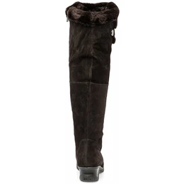 Женские коричневые ботфорты Janita (Натуральный мех)