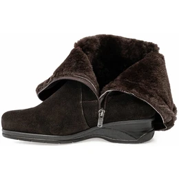 Женские коричневые ботфорты Janita (Натуральный мех)