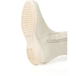 Женские бежевые ботфорты Janita (Натуральный мех)