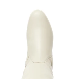 Женские бежевые ботфорты Janita (Натуральный мех)