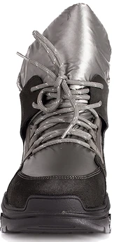 Женские серо-коричневые дутики Baden (Натуральная шерсть)