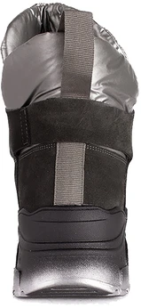 Женские серо-коричневые дутики Baden (Натуральная шерсть)