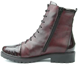 Женские бордовые ботинки Remonte (Натуральная шерсть)