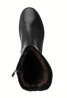 Женские черные полусапоги Romer (Натуральный мех)