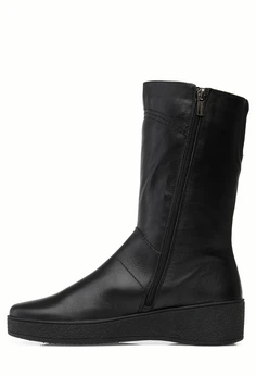 Женские черные полусапоги Romer (Натуральный мех)