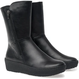 Женские черные полусапоги Romer (Натуральный мех)