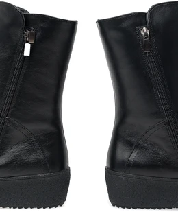 Женские черные полусапоги Romer (Натуральный мех)