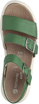 Женские зеленые босоножки Remonte