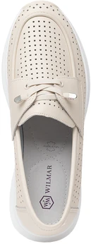 Женские бежевые мокасины Wilmar