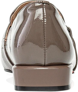 Женские серо-коричневые лоферы Wilmar