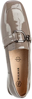 Женские серо-коричневые лоферы Wilmar