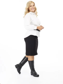 Женские черные сапоги Francesco Donni (Натуральный мех)