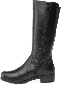 Женские черные сапоги Francesco Donni (Натуральный мех)