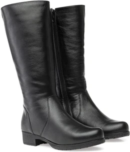 Женские черные сапоги Francesco Donni (Натуральный мех)