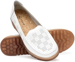 Женские белые мокасины Wilmar