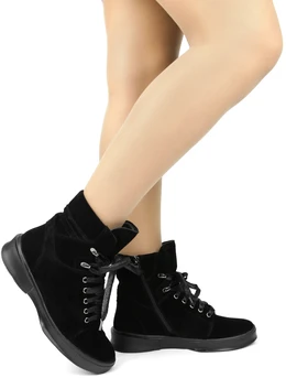 Женские черные ботинки Balex (Натуральный мех)