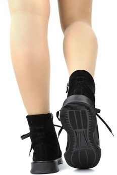 Женские черные ботинки Balex (Натуральный мех)