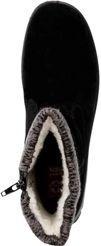 Женские черные ботинки Rieker (Шерсть с мембраной)