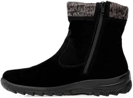 Женские черные ботинки Rieker (Шерсть с мембраной)