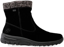 Женские черные ботинки Rieker (Шерсть с мембраной)