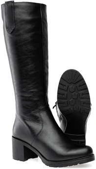 Женские черные сапоги Francesco Donni (Натуральный мех)