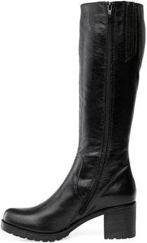 Женские черные сапоги Francesco Donni (Натуральный мех)