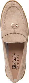Женские бежевые лоферы Baden