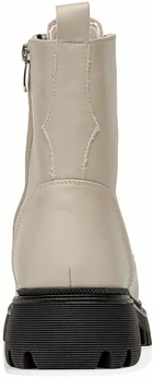 Женские бежевые ботинки Baden (Натуральная шерсть)