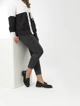 Женские черные лоферы Baden