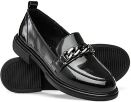 Женские черные лоферы Baden