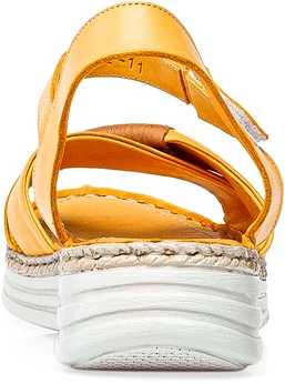 Женские желтые босоножки Shoiberg