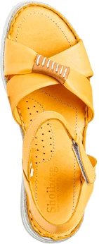 Женские желтые босоножки Shoiberg