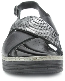 Женские черные босоножки Dakkem