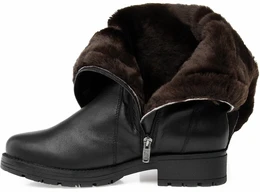 Женские черные сапоги Janita (Натуральный мех)