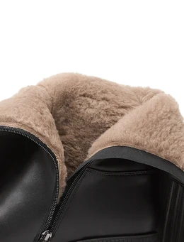 Женские черные сапоги Baden (Натуральная шерсть)