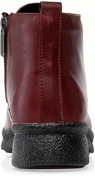 Женские бордовые ботинки Shoiberg (Натуральная шерсть)