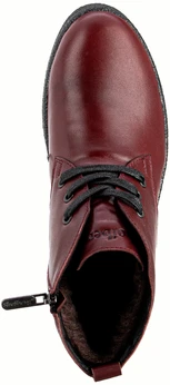 Женские бордовые ботинки Shoiberg (Натуральная шерсть)