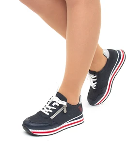 Женские синие кроссовки Rieker