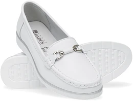 Женские белые мокасины Baden