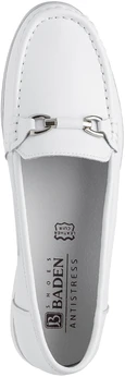 Женские белые мокасины Baden