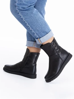 Женские черные ботинки Baden (Натуральная шерсть)