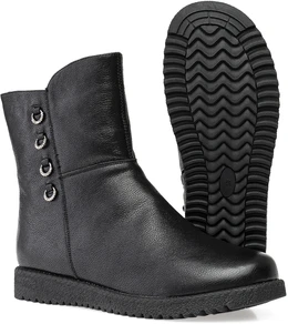 Женские черные ботинки Baden (Натуральная шерсть)