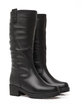 Женские черные сапоги Baden (Натуральная шерсть)