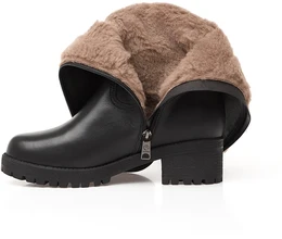 Женские черные сапоги Baden (Натуральная шерсть)