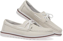 Женские бежевые топсайдеры Baden